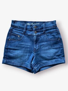 Wallflower High-Rise Denim Shorts in Dark Blue Size 1